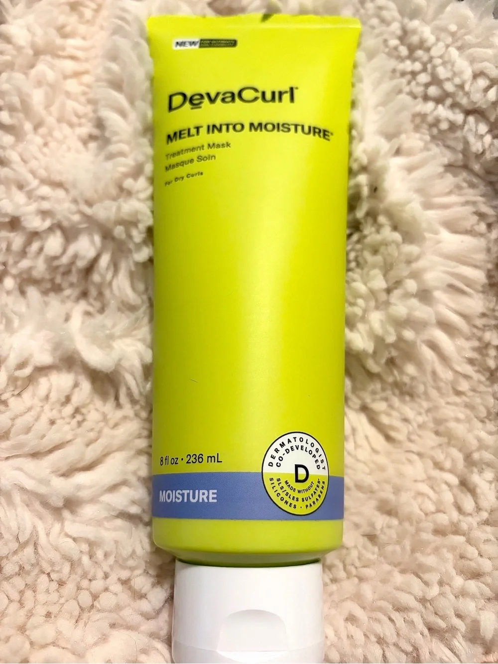 DevaCurl Melt Into Moisture Treatment Mask for Dry Curls 8 Oz